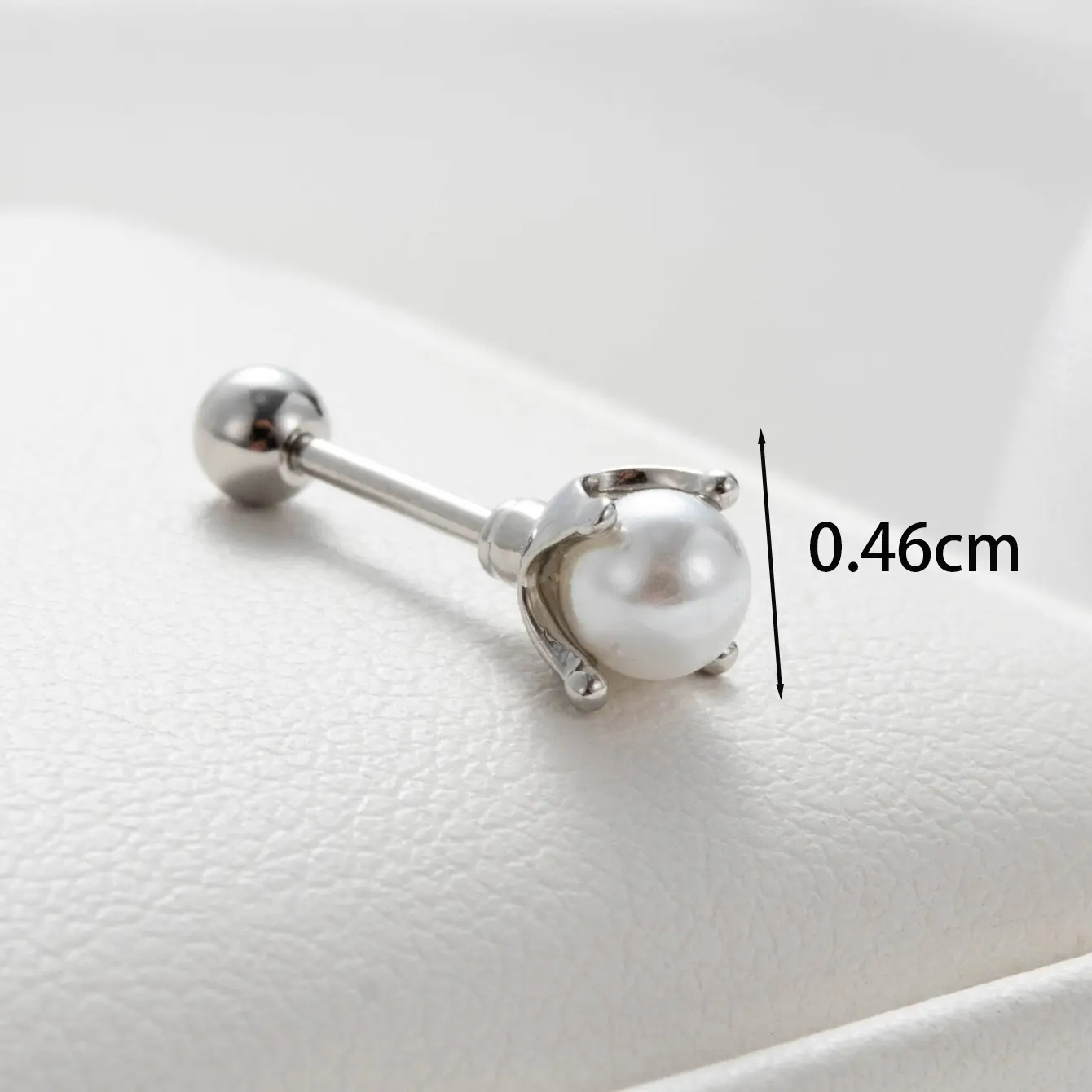 1 Piece Simple Series  Titanium Steel  18K Gold Plated  Women's Stud Earrings h5 